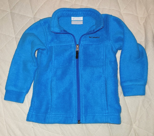 Giacca cappotto pile blu