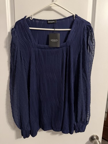 Blusa donna blu navy