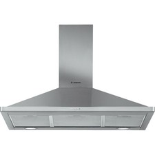 Cappa ARISTON da 90 CM a Libera Installazione Inox AHPN 9.7F LM X