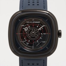 Quadrante scheletro Seven Friday SS SS & pelle AT SF-T3/03-B036