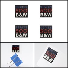 Adesivo distintivo logo altoparlante B&W serie 500 Bowers Wilkins decalcomania 26mmX26mm