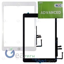 TOUCH SCREEN VETRO APPLE IPAD 6 6A 2018 9.7" A1893 A1954 TASTO HOME NERO BIANCO