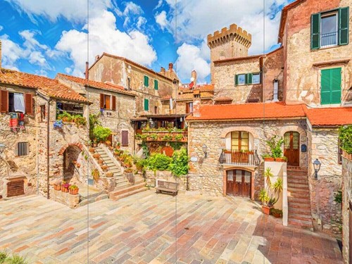 Pannello ceramica mosaico - , di