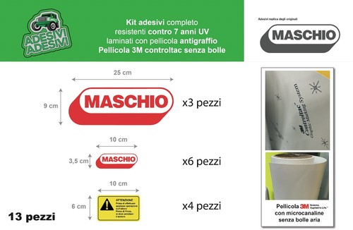 Kit adesivi maschio - per, frese
