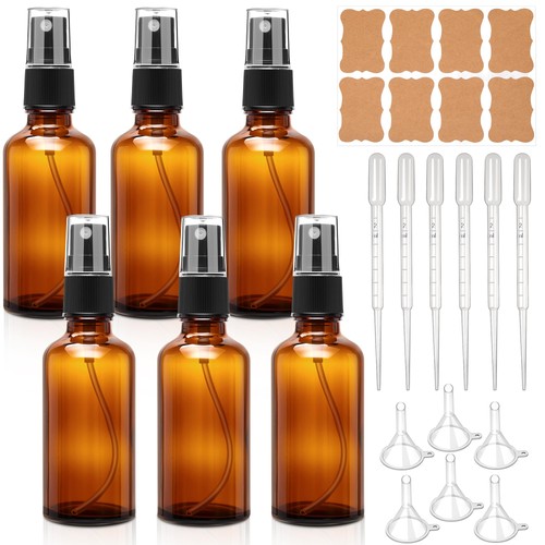 Set bottiglie vetro ambrato - set,