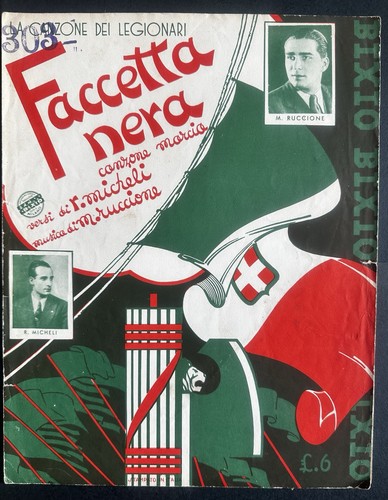 Faccetta nera spartito - nera,