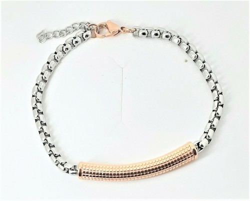 Bracciale uomo acciaio con - bracciale, in