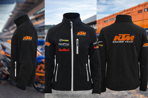 Chaqueta negra moto ktm
