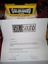 Solasound The Orignal Colorsound wah-wah 2020 senza induttore Denney rothman