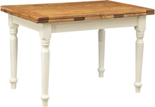 Tavolo Allungabile in Legno Massello Di Tiglio - Stile Country – Stile Shabby - 