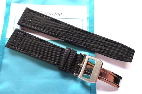 Strap 20mm black canvas and - eu,