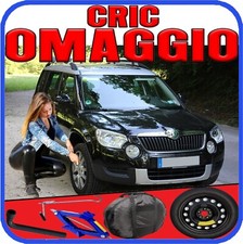 💥 Kit Ruotino di Scorta Skoda Yeti 16” 5Fori Cric Chiave Sacca DOT2025 🛞