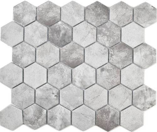 Mosaico ceramica hexagon - ceramica,