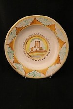 Antica ceramica.Piatto. Asciano! Siena! XVII°NO Faenza,Deruta,Castelli,Montelupo