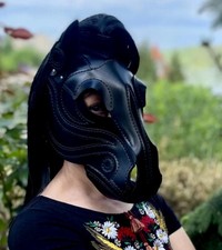 Maschera per cavalli in pelle, cappuccio gioco pony cosplay, maschera fatta a mano testa di cavallo