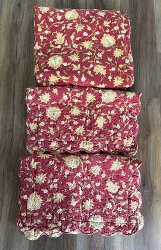 Set piumone botanico rosso