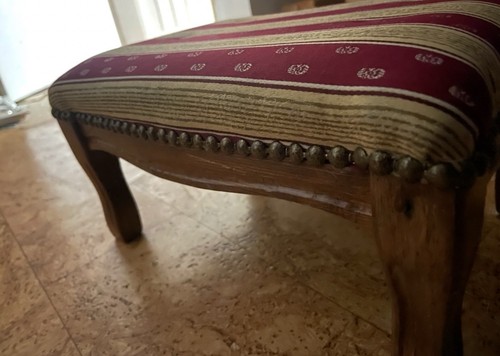 Biedermeier poggiapiedi legno