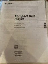 CDP-XB930,E XB630 Lettore