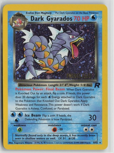 Dark gyarados - dark, (prerelease)