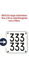 Replica Targa Ciclomotore In