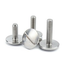 VITI TESTA LARGA IN ACCIAIO INOX M3 M4 M5 M6 M8 TONDA A TAGLIO POELIERS INTAGLIO