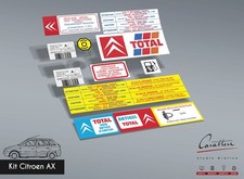 KIT ADESIVI CITROEN AX | 10 adesivi vano motore e vetri