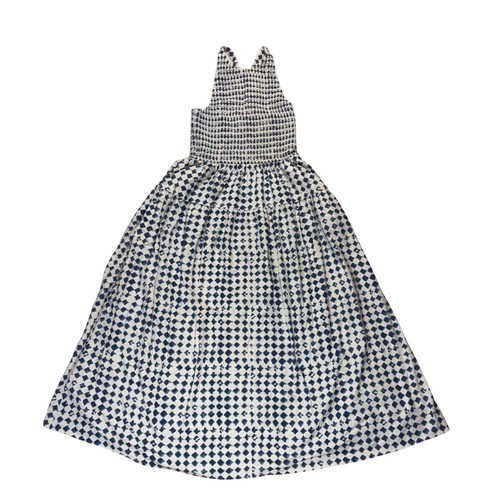 Maxi abito madewell blu bianco - maxi,