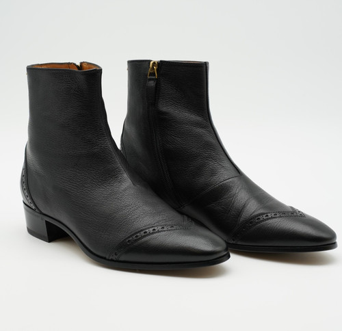 Gucci stivali uomo pelle nera