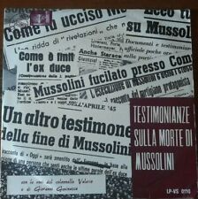 VINILE FASCISMO BENITO