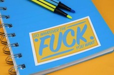 Adesivo Do Whatever the F*ck