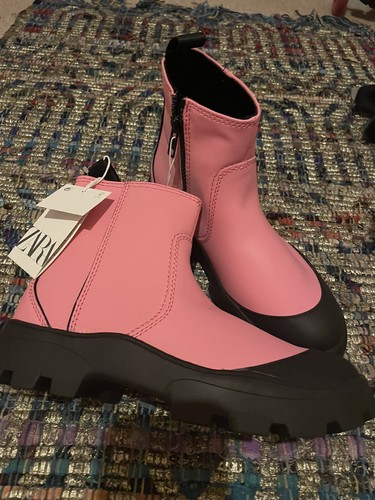 Stivali zara rosa uk4 - stivali,