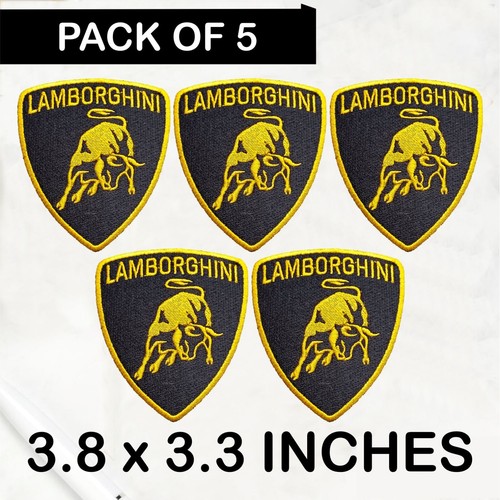 5pcs lamborghini logo iron - 5pcs, on
