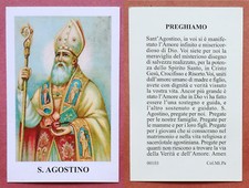 Santino Holy Card: S. Sant'Agostino