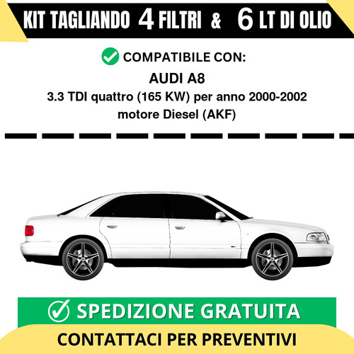 Tagliando per audi 3 tdi - tagliando, 3.3