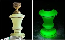 Uranium glass lamp murano - glass,