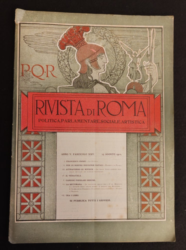 Rivista roma agosto 1901 - di,