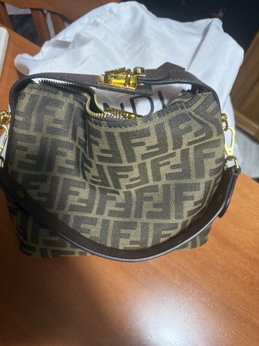 Fendi borsa spalla jacquard - a,
