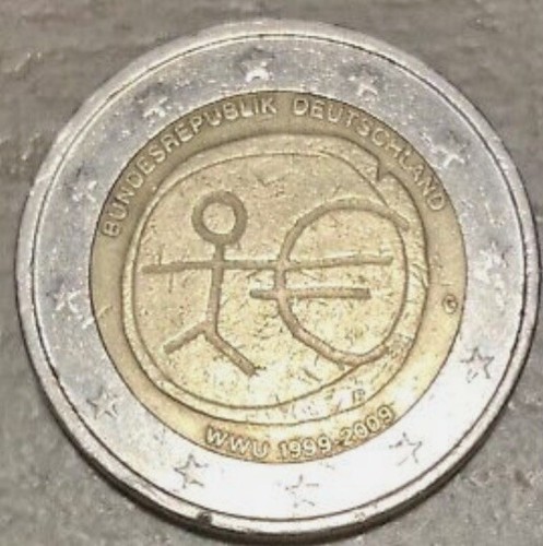 Moneta rara euro della - rara,
