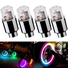 X4Pcs Luci RGB Valvola Ruota LED RGB Tappi Valvola Pneumatico Auto Moto Bici