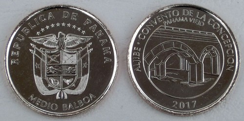 Panama balboa moneta - panama, 1/2