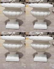 VASO CALICE ORCIO N°4 VASI N CEMENTO MARMO PIETRA DA GIARDINO PER ESTERNO H38 CM