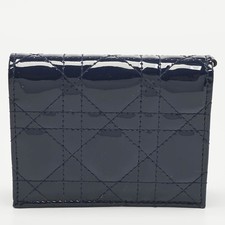 Portafoglio Dior blu navy in