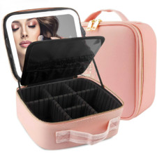 Borsa Trucco con Specchio LED