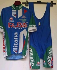 Alitalia RARO Completo Ciclismo Maglia + Salopette NW Sport Tg.XL
