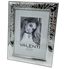 Cornice laminata in argento Firmata Made in Ita rettangolare arredamento salotto