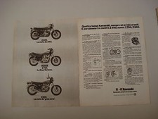 advertising Pubblicità 1976 MOTO KAWASAKI Z 400/Z 750/Z 900