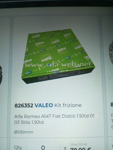 Kit frizione per - , veicoli