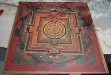 MANDALA Tibetano su Lastra Metallica
