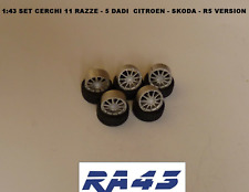 1/43 Set ruote cerchi gomme