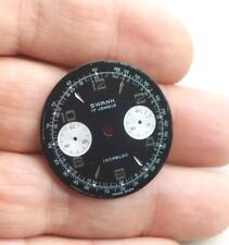 60s SWANK CHRONOGRAPH LANDERON 248 WATCH DIAL QUADRANTE PANDA UHREN 31,2mm 